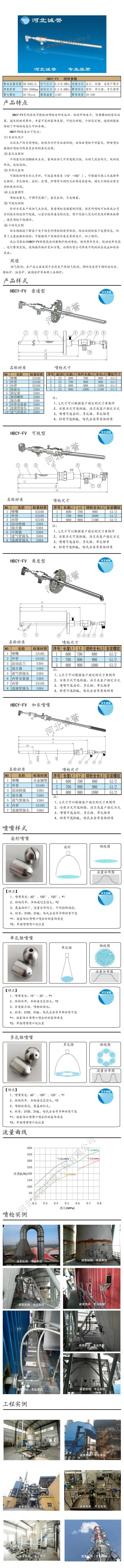 尿素噴槍、保護套、噴槍參數(shù)、材質(zhì)尺寸、流量分布圖、扇形空心錐俯視圖介紹，以及噴槍霧化視頻展示和工程案例介紹